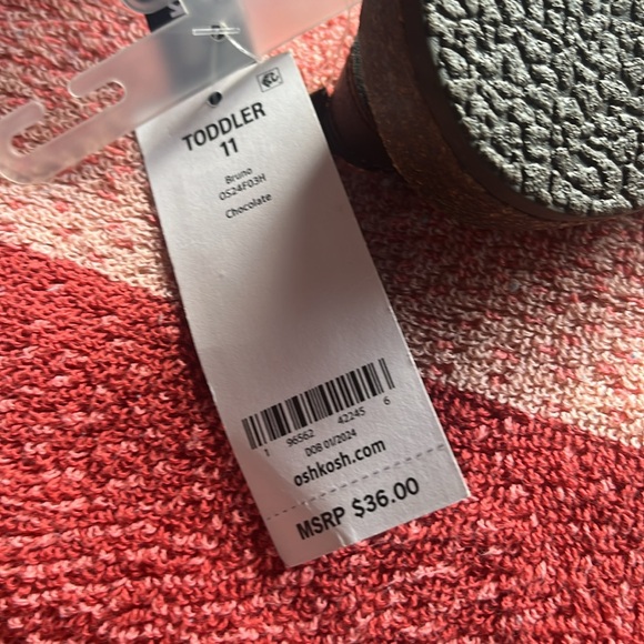 OshKosh B'gosh Dark Brown Kids Sandals - Picture 6 of 6